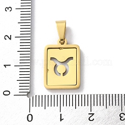 Pendentifs douze constellations en acier inoxydable 304&nbsp;STAS-S152-02G-B
