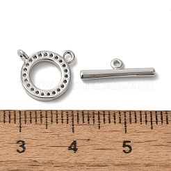 Fermagli a ginocchiera in zircone chiaro micro pavè di ottone&nbsp;KK-N254-67P