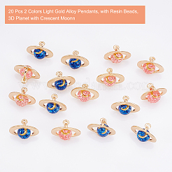 20 pz 2 colori pendenti in lega oro chiaro&nbsp;FIND-CA0004-12