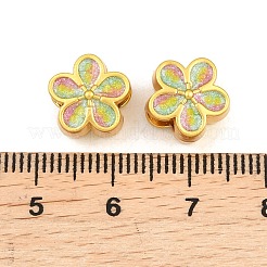 Legierung Emaille-Perlen&nbsp;ENAM-D318-01G-05