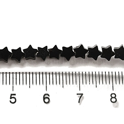 Natürliche schwarze Onyxperlenstränge (gefärbt und erhitzt).&nbsp;G-G085-B44-01