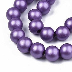 Brins de perles en bois naturel peint&nbsp;WOOD-S053-58F