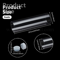 Tubes de rangement transparents en plastique PC et PE pour billes&nbsp;AJEW-WH0596-948D