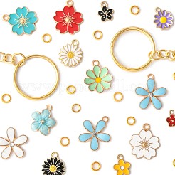 DIY-Set zur Herstellung eines Blumen-Schlüsselanhängers&nbsp;DIY-FS0009-84