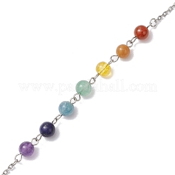 304 Edelstahl Kette Makramee Beutel leerer Steinhalter Wünschelrutenpendel&nbsp;HJEW-JM02327-02