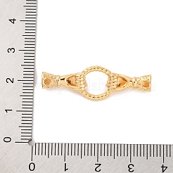 Fermoirs repliables en laiton micro pave zircone cubique transparente&nbsp;KK-C076-01G