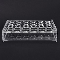 (vente de liquidation défectueuse : coins endommagés) présentoirs de tubes cylindriques colorimétriques multi-usages en acrylique&nbsp;AJEW-XCP0003-05