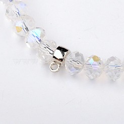 Stretch-Armbänder aus Glas-Rondelle&nbsp;BJEW-JB01551-04