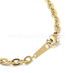 Bracelets à chaîne en acier inoxydable 304 avec placage ionique (IP) pour hommes et femmes&nbsp;BJEW-M293-07G