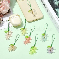 8 Stück Handygurte aus Acryl&nbsp;HJEW-SZ00112