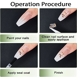 Adesivi per nail art in plastica con funghi&nbsp;MRMJ-WH20004-07