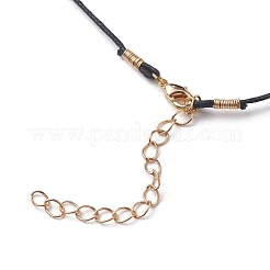 Colliers de perles de pierre de lave naturelle&nbsp;NJEW-JN03099-05
