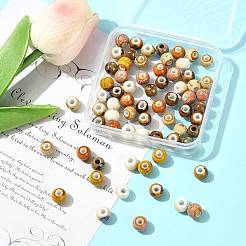 68 pièces de perles en porcelaine faites à la main de 9 couleurs&nbsp;PORC-FS0001-23B