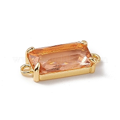 Breloques de connecteur en verre k9 transparent&nbsp;X-GLAA-A005-11LG