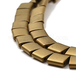 Fili di perline di ematite sintetica non magnetica satinata elettrolitica&nbsp;G-G089-B01-04