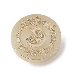 Goldfarbener Wachssiegel-Stempelkopf aus Messing&nbsp;DIY-B079-01G-C