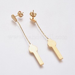 Pendientes colgantes de acero inoxidable 304 (venta de fábrica de fiestas de joyería)&nbsp;EJEW-F239-02G