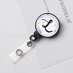 4 Stück 4 Stile ABS-Kunststoff einziehbare Ausweisrolle&nbsp;AJEW-FG0001-37A