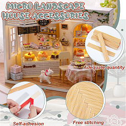 20 Stück Holzblatt-Miniatur-Ornamente&nbsp;DIY-WH0661-57C