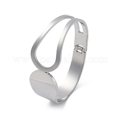 Brazaletes con bisagras de acero inoxidable 304 para mujer&nbsp;STAS-Z114-09P