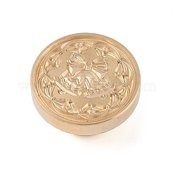 Tête de timbre en laiton de sceau de cire de série de Noël&nbsp;AJEW-Z031-04G-15