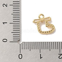 Breloques en laiton micro pavées de zircones cubiques sur le thème de Noël&nbsp;KK-P278-02A-G