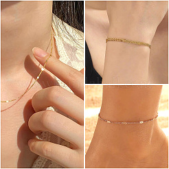 DIY-Set zur Herstellung von Figaro-Kettenhalsketten und Armbändern aus 304 Edelstahl&nbsp;DIY-TA0009-98