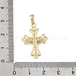 Osteranhänger aus Messing mit Mikropavé-Fassung aus klaren Zirkonia&nbsp;CU-L001-15G-04