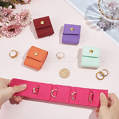 5 Stück Ringorganizer-Rollen aus PU-Leder in 5 Farben&nbsp;ABAG-CL0001-68