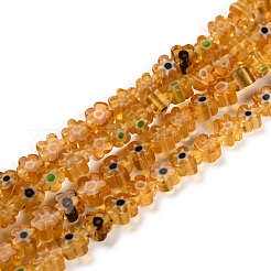 Millefiori a mano fili di perline di vetro&nbsp;X-LAMP-J035-4mm-05