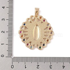 Ciondoli di zirconi in ottone&nbsp;KK-Z050-09G-02