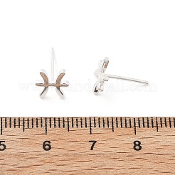 925 Orecchini in argento&nbsp;EJEW-K303-01S-12