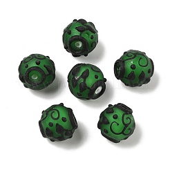 Perles vernissées manuelles&nbsp;LAMP-R001-01D