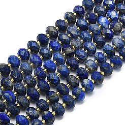 Natürlicher Lapislazuli Perlenstränge&nbsp;G-P573-A44-01