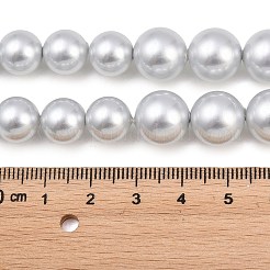 Rangs de perles de verre électroplaquées de taille dégressive&nbsp;BSHE-C011-03C