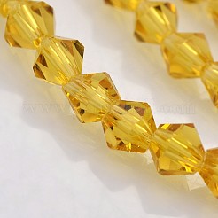 Chapelets de perles en verre bicone&nbsp;EGLA-P016-4mm-07