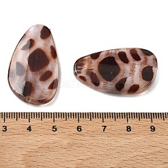 Undurchsichtige Acrylperlen mit Leopardenmuster-Imitation&nbsp;OACR-B052-05