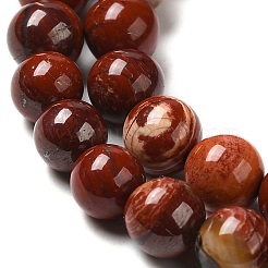 Fili di perline di diaspro rosso naturale in pelle di serpente&nbsp;X-G-H298-A02-02