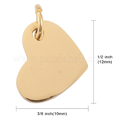 Ionenplattierung (IP) 304 Edelstahl-Stanz-Leeranhänger&nbsp;STAS-I311-19G