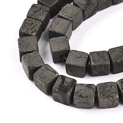 Natürliche Pyrit Perlen Stränge&nbsp;G-T140-37A