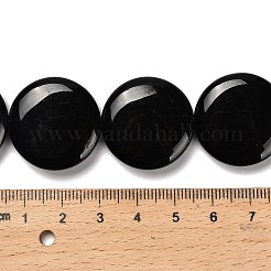 Naturale perle di ossidiana fili&nbsp;G-P562-D01-03