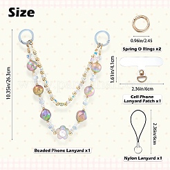 1 sangle mobile en perles acryliques&nbsp;AJEW-SZ0002-82C
