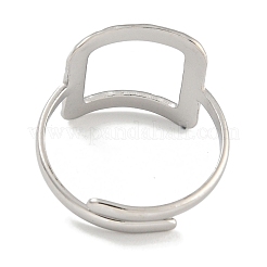 Anello regolabile in acciaio inossidabile 304 per donna&nbsp;RJEW-U014-02P