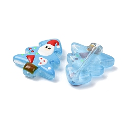 Handgefertigte Bunte Malerei-Perlen zum Thema Weihnachten&nbsp;LAMP-I027-07J