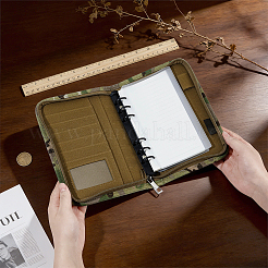 Quaderno a fogli mobili in tessuto con copertina con cerniera&nbsp;AJEW-WH0410-406C