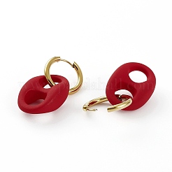 Orecchini a cerchio huggie in acciaio inossidabile 304&nbsp;EJEW-JE04441