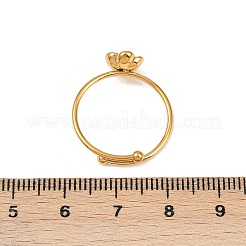 Offene Manschettenringe aus 304 Edelstahl für Damen&nbsp;RJEW-K296-01G