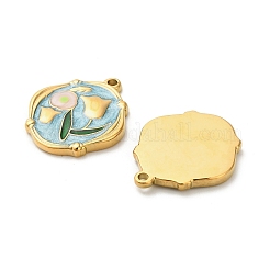 Pendentifs en acier inoxydable 304 émaillés&nbsp;STAS-K306-37G