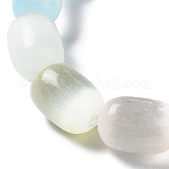 Bracelet extensible en perles de sélénite naturelle pour femme&nbsp;BJEW-I312-04