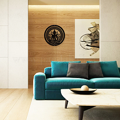 Colgante de pared de hierro decorativo&nbsp;HJEW-WH0020-041